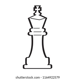 Sketch of a king chess piece