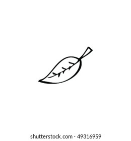 sketch of a leaf