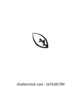 boceto del diseño de caricaturas de hojas