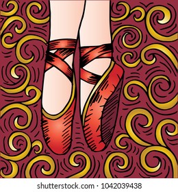 Sketch of Legs and shoes 