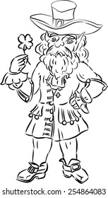 Sketch of leprechaun