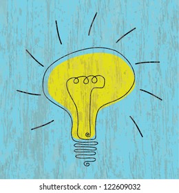 Sketch of light bulb