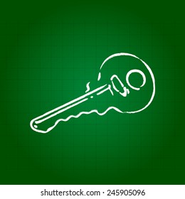 Sketch line drawing of keys 