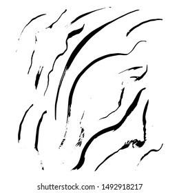 Sketch lines. Pencil textured doodle freehand line strokes chalk scribble black ink line isolated vector set. Illustration of freehand line stripe, graphite drawing creativity