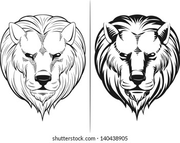 Sketch of Lion Head