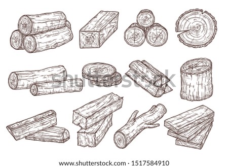 Similar – Foto Bild Baumstämme, Holztextur