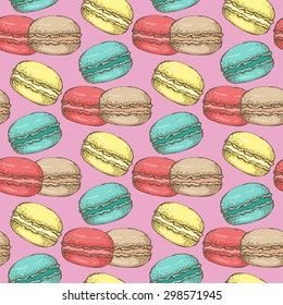 The sketch of Macaroon seamless 