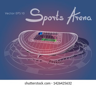 Sketch of the main stadium in Kazan.