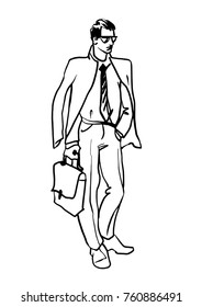 sketch of a man