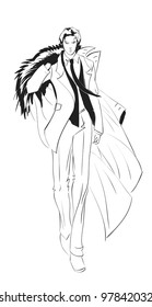 SKETCH. Man in business