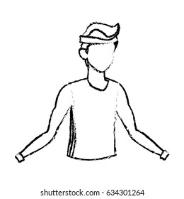 sketch man fitness sport lifestyle design