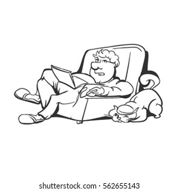 1,271 Fat Man Sitting On Couch Images, Stock Photos & Vectors ...