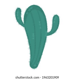 Sketch of a mexican cactus - Vector illustration