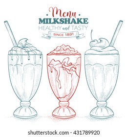 Sketch Milkshake Menu