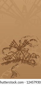Sketch, a mill on the hill