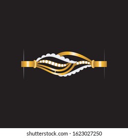 sketch of a modern bangle jewelry design