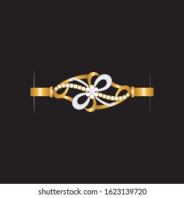 sketch of a modern bangle jewelry design