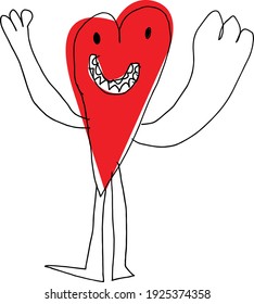 Sketch of a monster heart