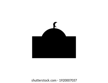 Skizze des Mosque-Gebäudes auf Schwarz