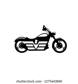 sketch of motorcycle classic with wing in it