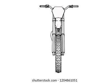 Sketch Motorcycle Vector Stock Vector (Royalty Free) 1204861051 ...