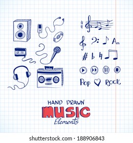 Sketch of music elements