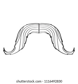 Sketch of a mustache