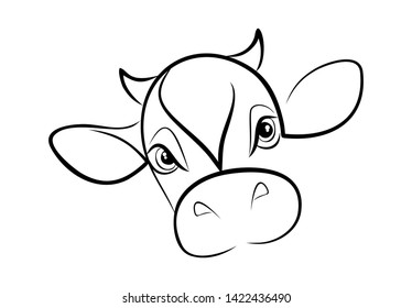 Sketch of muzzle little  calf