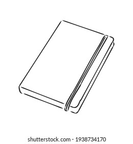 Esbozo del cuaderno. Ilustración vectorial con hoja dibujada a mano del cuaderno. Imágenes prediseñadas. Bloc de notas con página clara