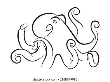 Sketch of octopus