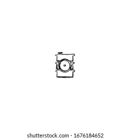 sketch of oil drum cartoon design