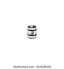 sketch of oil drum cartoon design