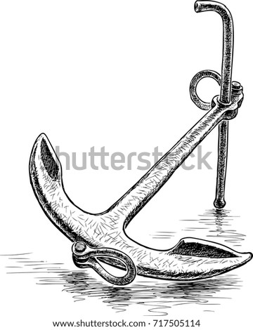Sketch of an old anchor