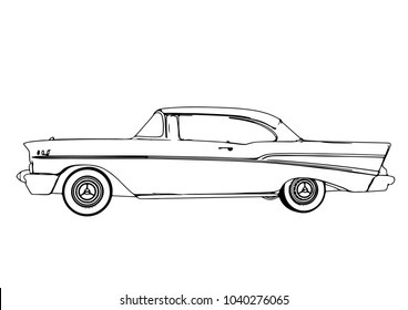 Old Car Line Drawing Images Stock Photos Vectors Shutterstock