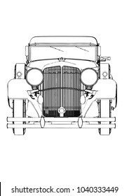 Vintage Car Drawing High Res Stock Images Shutterstock