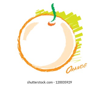 Sketch of an orange