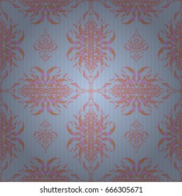 Sketch in orange colors. Vector illustration. Vivid repeating - For easy making seamless pattern use it for filling any contours.