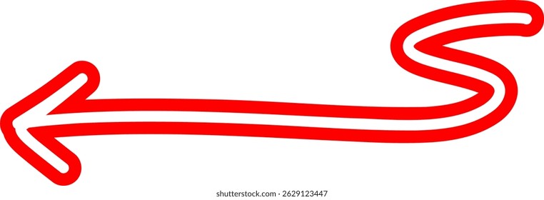 Sketch Outline Of Red Arrow
