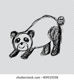 sketch of a panda
