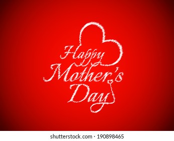 Sketch pattern text design of Mother's day. vector illustration