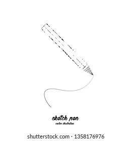 Sketch pen vector illustration