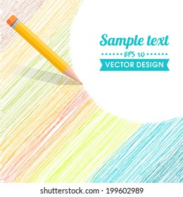 Sketch Pencil Drawing. Vector Doodles. The Illustration Is Used For In Web Design, Banners, In Computer Design.