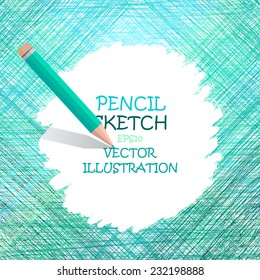 Sketch Pencil Drawing. Vector Doodles. The Illustration Is Used For In Web Design, Banners, In Computer Design.