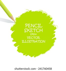Sketch pencil drawing. Vector doodles. The Illustration is used for in web design, banners, in computer design.