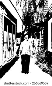 sketch of people picture ,Vector illustration