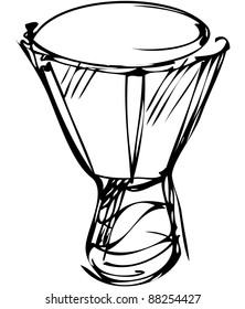 a sketch of percussion instruments a orchestra