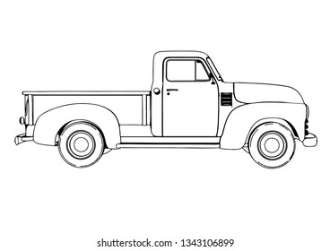 sketch pickup vector