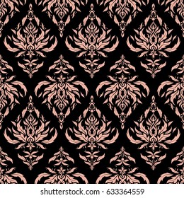 Sketch in pink colors. Vector illustration. Vivid repeating - For easy making seamless pattern use it for filling any contours.