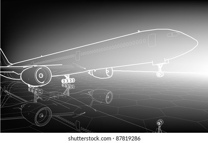 Sketch plane poster 	