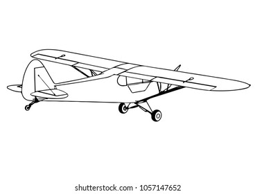 Sketch Plane Propeller Vector Stock Vector (Royalty Free) 1057147652 ...